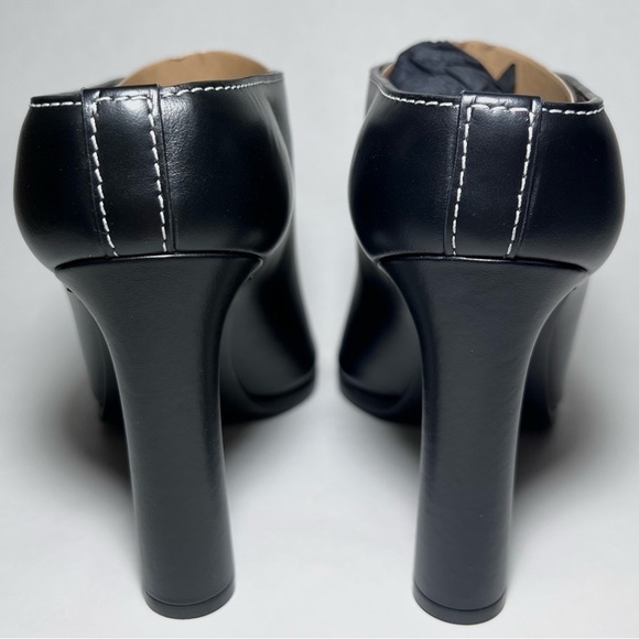 Burberry Lightwell Peeptoe Mules in Black - Picture 4 of 9